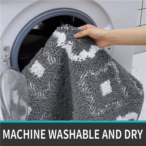 32"x20", Absorbent Non-Slip Entry Rug, Machine Washable Low-Profile Door Rugs - Picture 6 of 6